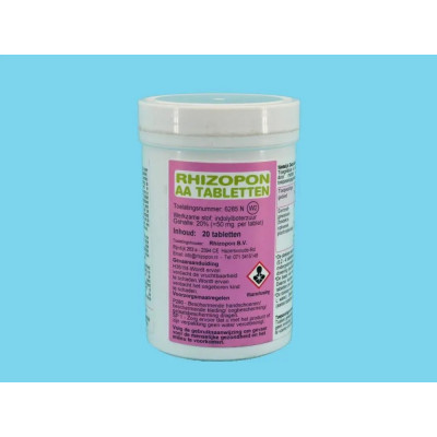 Хризопон AA Tablets 50 mg ( 50 mg indolebutyric acid), Rhizopon BV 20 шт
