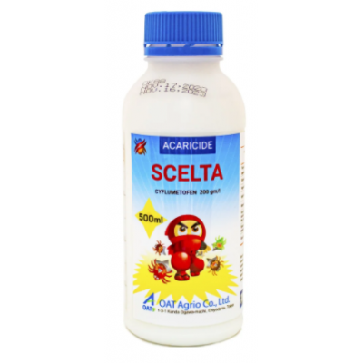 Акарицид Скельта Япония (цифлуметофен 200 g/l), OAT Agrio Co, 500 мл